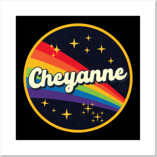 Cheyanne // Rainbow In Space Vintage Style Posters and Art